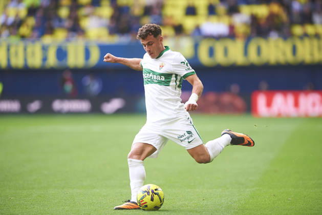 German Valera Elche CF during the LaLiga EA Sports match between Villarreal CF and Elche CF at Estadio de la Ceramica on March 8, 2026 in Villarreal, Spain Photo by Maria Jose Segovia DeFodi Images