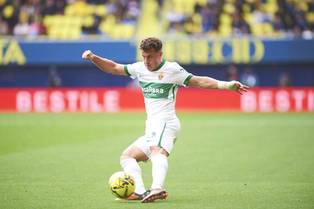 German Valera Elche CF during the LaLiga EA Sports match between Villarreal CF and Elche CF at Estadio de la Ceramica on March 8, 2026 in Villarreal, Spain Photo by Maria Jose Segovia DeFodi Images