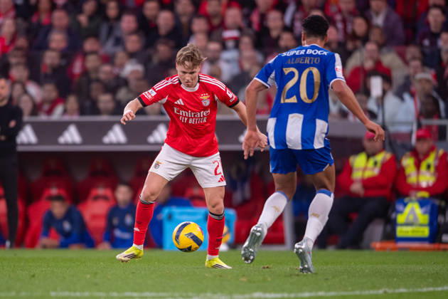 March 8, 2026, Lisboa, Lisboa, Portugal: LISBOA, PORTUGAL - MARCH 08: ANDREAS SCHJELDERUP from SL Benfica is seen on action during the Liga Portugal Betclic 2025 26 League match between SL Benfica and FC Porto, at Estadio do Lisboa e Benfica on March 08, 2026 in Lisboa, Portugal Lisboa Portugal - ZUMAl192 20260308_zsp_l192_059 Copyright: xMiguelxLemosx