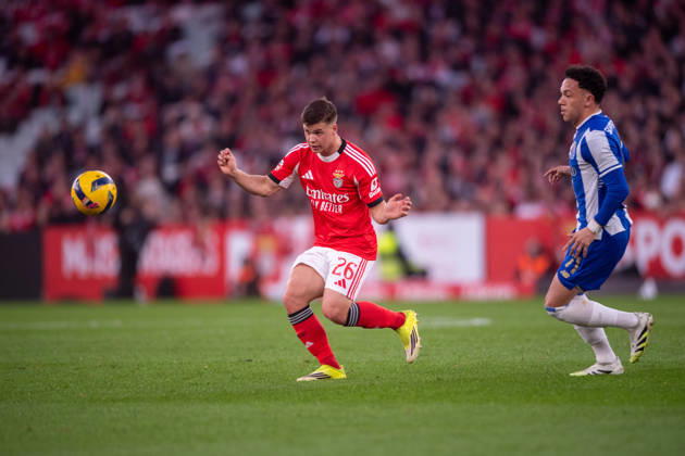 March 8, 2026, Lisboa, Lisboa, Portugal: LISBOA, PORTUGAL - MARCH 08: SAMUEL DAHL from SL Benfica is seen on action during the Liga Portugal Betclic 2025 26 League match between SL Benfica and FC Porto, at Estadio do Lisboa e Benfica on March 08, 2026 in Lisboa, Portugal Lisboa Portugal - ZUMAl192 20260308_zsp_l192_060 Copyright: xMiguelxLemosx