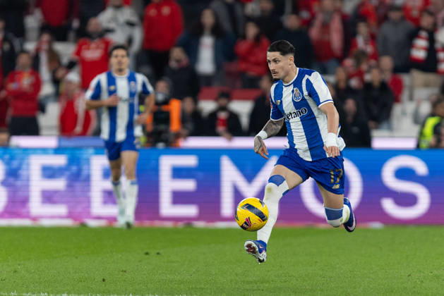 March 8, 2026, Lisbon, Lisbon, Portugal: Porto forward from Spain BORJA SAINZ (17) in action during the game for Liga Portugal Betclic between Benfica and Porto at Estadio da Luz Lisbon Portugal - ZUMAs359 20260308_zsp_s359_179 Copyright: xAlexandrexdexSousax