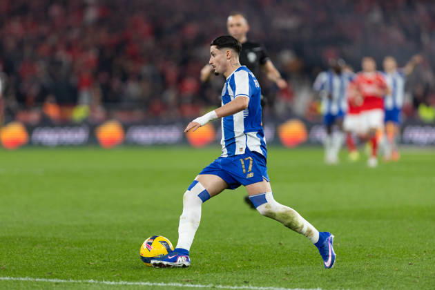 March 8, 2026, Lisbon, Lisbon, Portugal: Porto forward from Spain BORJA SAINZ (17) in action during the game for Liga Portugal Betclic between Benfica and Porto at Estadio da Luz Lisbon Portugal - ZUMAs359 20260308_zsp_s359_216 Copyright: xAlexandrexdexSousax