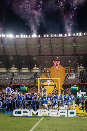 BELO HORIZONTE (MG), 08 03 2026 Futebol Campeonato Mineiro 2026 Time do cruzeiro comemora titulo na partida entre Cruzeiro x Atletico, valida pela final do Campeonato Mineiro 2026, realizada no Mineirao neste domingo (08). Minas Gerais Brasil Copyright: xCristianxRibeirox