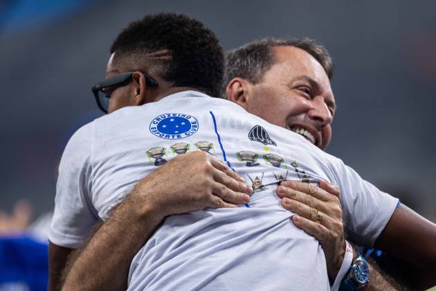BELO HORIZONTE (MG), 08 03 2026 Futebol Campeonato Mineiro 2026 Pedrinho comemora titulo na partida entre Cruzeiro x Atletico, valida pela final do Campeonato Mineiro 2026, realizada no Mineirao neste domingo (08). Minas Gerais Brasil Copyright: xCristianxRibeirox