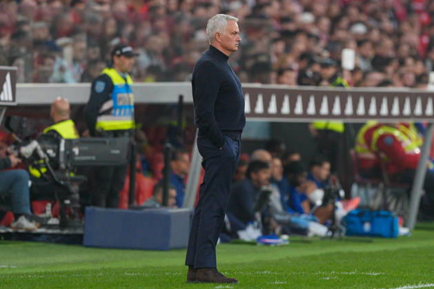 March 8, 2026, Lisbon, Portugal: Jose Mourinho, SL Benfica Coach seen in action during Liga Portugal Betclic football match between SL Benfica and FC Porto at Estadio da Luz..Final score: SL Benfica 2:2 FC Porto SL Benfica Vs FC Porto In Lisbon, Portugal - 8 Mar 2026  - ZUMAs197 20260308_aaa_s197_366 Copyright: xBrunoxdexCarvalhox