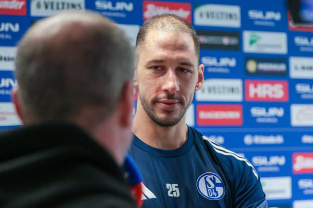 11 03 2026 Football training of FC Schalke 04 Media round with Nikola Katic FC Schalke 04 Gelsenkirchen Training ground FC Schalke 04 NRW Germany xRHR PHOTO YYx Copyright: RHR-FOTOx RHR-FOTO YY