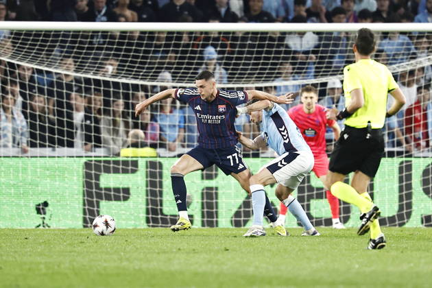 Roman Yaremchuk (Lyon), MARCH 12, 2026 - Football Soccer : UEFA Europa League Round of 16 1st leg match between RC Celta de Vigo - Olympique Lyonnais at the Estadio Balaidos in Vigo, Spain. Noxthirdxpartyxsales aflo_323270349