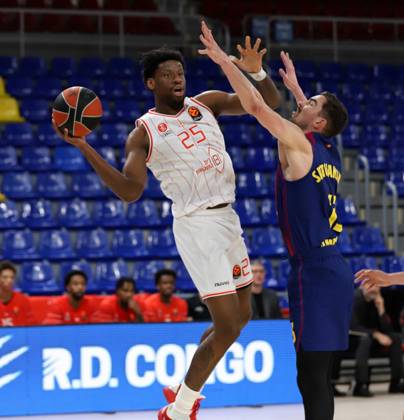 March 13, 2026, Sabadell, Barcelona, Spain: Barcelona Spain 13.03.2026 Tomas Satoransky ( FC Barcelona, Barca and Dan Oturu (Hapoel Ibi Tel Aviv) battle for the ball during the Basketball Euroleague match between FC Barcelona and Hapoel Ibi Tel Aviv at Palau Blaugrana on13 March 2026 in Barcelona. Basketball Euroleague: FC Barcelona 75-80 Hapoel Ibi Tel Aviv - ZUMAu50_ 20260313_zsp_u50_002 Copyright: xXavixUrgelesx