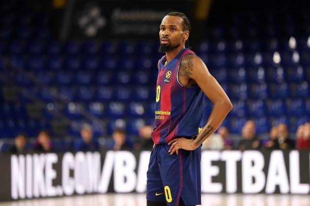 March 13, 2026, Sabadell, Barcelona, Spain: Barcelona Spain 13.03.2026 Kevin Punter FC Barcelona, Barca looks during the Basketball Euroleague match between FC Barcelona and Hapoel Ibi Tel Aviv at Palau Blaugrana on13 March 2026 in Barcelona. Basketball Euroleague: FC Barcelona 75-80 Hapoel Ibi Tel Aviv - ZUMAu50_ 20260313_zsp_u50_011 Copyright: xXavixUrgelesx