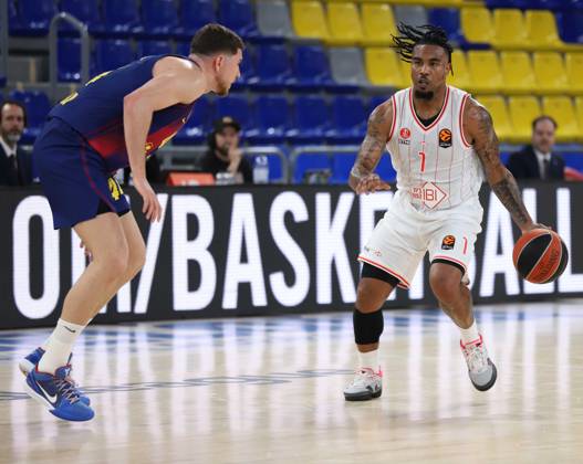 March 13, 2026, Sabadell, Barcelona, Spain: Barcelona Spain 13.03.2026 Joel Parra ( FC Barcelona, Barca and Chris Jones (Hapoel Ibi Tel Aviv) battle for the ball during the Basketball Euroleague match between FC Barcelona and Hapoel Ibi Tel Aviv at Palau Blaugrana on13 March 2026 in Barcelona. Basketball Euroleague: FC Barcelona 75-80 Hapoel Ibi Tel Aviv - ZUMAu50_ 20260313_zsp_u50_014 Copyright: xXavixUrgelesx