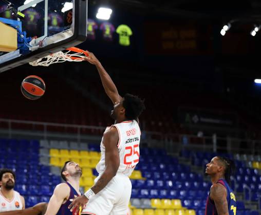 March 13, 2026, Sabadell, Barcelona, Spain: Barcelona Spain 13.03.2026 Dan Oturu (Hapoel Ibi Tel Aviv) control the ball during the Basketball Euroleague match between FC Barcelona, Barca and Hapoel Ibi Tel Aviv at Palau Blaugrana on13 March 2026 in Barcelona. Basketball Euroleague: FC Barcelona 75-80 Hapoel Ibi Tel Aviv - ZUMAu50_ 20260313_zsp_u50_016 Copyright: xXavixUrgelesx