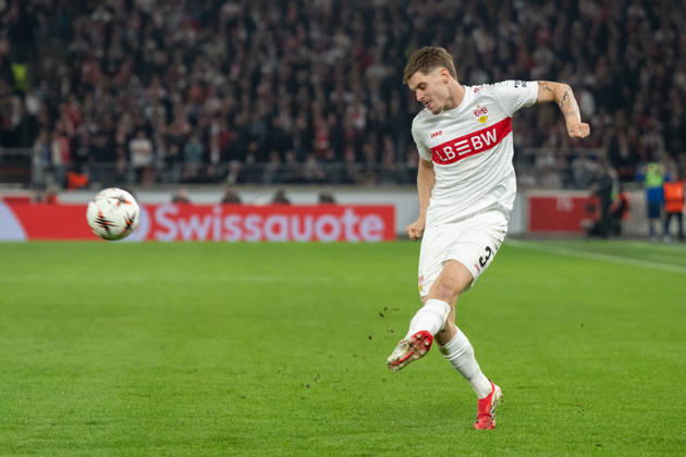 Ramon Hendriks VfB Stuttgart, 03 GER, VfB Stuttgart vs FC Porto, Football, UEFA Europa League, Men, Round of 16, First leg, 2025 2026 season, 13 03 2026, GER, VfB Stuttgart vs FC Porto, Football, UEFA Europa League, Men, Round of 16, First leg, 2025 2026 season, 13 03 2026 Stuttgart Copyright: xEibner-Pressefoto WolfgangxFrankx EP_WFK