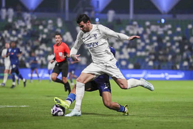 Saudi Arabia Football Saudi Pro League 2025 2026, Matchday 26 Al Fateh FC vs 1Al Hilal Maydan Tamweel Aloula Saudi Arabia Theo Hernandez Theo Hernandez Al Hilal, 19 Copyright: xAymanxAlahmedx