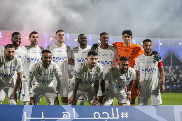 Saudi Arabia Football Saudi Pro League 2025 2026, Matchday 26 Al Fateh FC vs 1Al Hilal Maydan Tamweel Aloula Saudi Arabia Team photo, long shot Copyright: xOumaimaxSouaidix