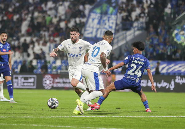 Saudi Arabia Football Saudi Pro League 2025 2026, Matchday 26 Al Fateh FC vs 1Al Hilal Maydan Tamweel Aloula Saudi Arabia Ruben Neves Ruben Neves Al Hilal, 8 Malcom Al Hilal, 10 Mahdi Al Aboud Al Fateh, 24 Copyright: xOumaimaxSouaidix
