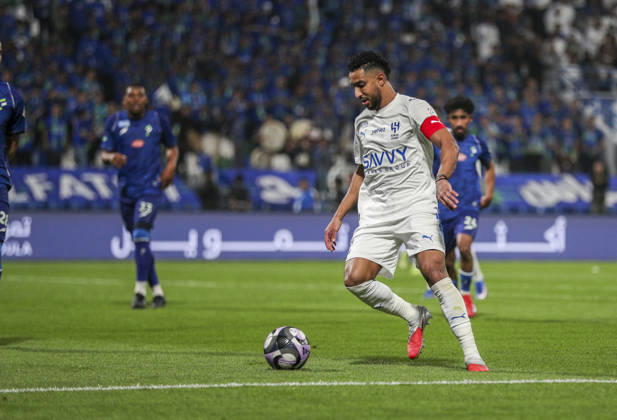 Saudi Arabia Football Saudi Pro League 2025 2026, Matchday 26 Al Fateh FC vs 1Al Hilal Maydan Tamweel Aloula Saudi Arabia Salem Al Dawsari Al Hilal, 29 Copyright: xOumaimaxSouaidix
