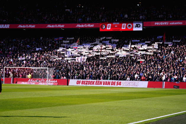 Eredivisie: Feyenoord Rotterdam v Excelsior Rotterdam Rotterdam - banners during the 2025 2026 Eredivisie season. The match is set between Feyenoord v Excelsior Rotterdam Eredivisie 2025-2026D at De Kuip on 15 March 2026 in Rotterdam, The Netherlands. (VK Sportphoto Danny de Groot) Copyright: xDannyxdexGrootx