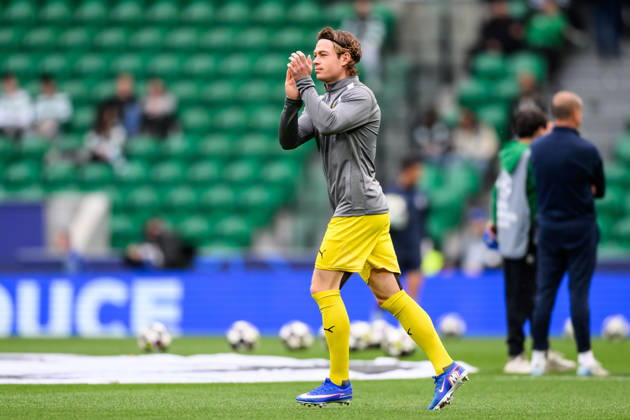 260317 Patrick Berg of Bodo Glimt ahead of the UEFA Champions League football match between Sporting CP and Bodo Glimt on March 17, 2026 in Lisbon Photo Marius Simensen BILDBYRAN COP 238 MM0063 bbeng football fotball soccer uefa champions league mesterligaen bodo glimt sporting clube de portugal sporting lisboa sporting lisbon sporting cp Copyright: MARIUSxSIMENSEN BB260317BB591