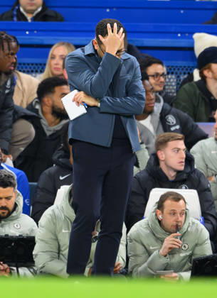 17 March 2026 - Chelsea v Paris Saint-Germain - Champions League - Stamford Bridge. Chelsea v Paris Saint-Germain - Champions League - Stamford Bridge. Chelsea Manager Liam Rosenior. Picture : Mark Pain London England Copyright: xMarkxPainx