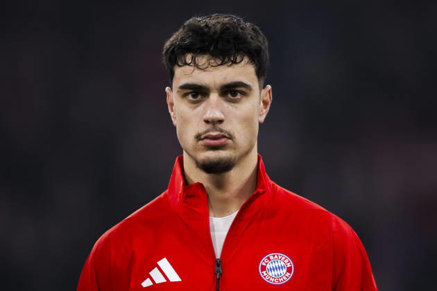 FC Bayern Munchen v Atalanta BC - UEFA Champions League Aleksandar Pavlovic of FC Bayern Munchen looks on prior to the UEFA Champions League 2025 26 knockout phase round of 16 second leg football match between FC Bayern Munchen and Atalanta BC. Munich Germany Copyright: xNicolòxCampox