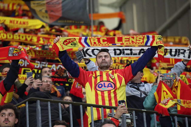 FOOTBALL : RC Lens vs Angers SCO - Ligue 1 J21 - 20 03 2026 Supporters de Lens lors du match RC Lens vs Angers SCO, Ligue 1 J27, stade Bollaert-Delelis, le 20 mars 2026 - photo Laurent Sanson PsnewZ  Copyright: xLaurentxSANSONx xPsnewZx