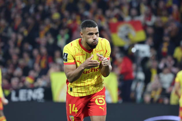 FOOTBALL : RC Lens vs Angers SCO - Ligue 1 J21 - 20 03 2026 Joie et célébration de Matthieu UDOL (RC Lens) apres son but lors du match RC Lens vs Angers SCO, Ligue 1 J27, stade Bollaert-Delelis, le 20 mars 2026 - photo Laurent Sanson PsnewZ  Copyright: xLaurentxSANSONx xPsnewZx