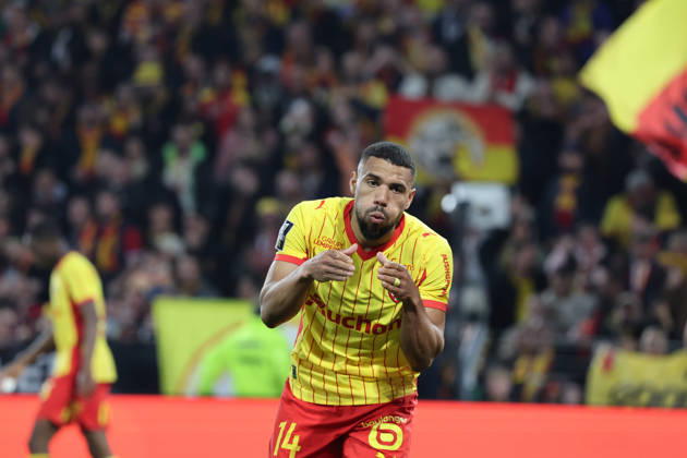 FOOTBALL : RC Lens vs Angers SCO - Ligue 1 J21 - 20 03 2026 Joie et célébration de Matthieu UDOL (RC Lens) apres son but lors du match RC Lens vs Angers SCO, Ligue 1 J27, stade Bollaert-Delelis, le 20 mars 2026 - photo Laurent Sanson PsnewZ  Copyright: xLaurentxSANSONx xPsnewZx