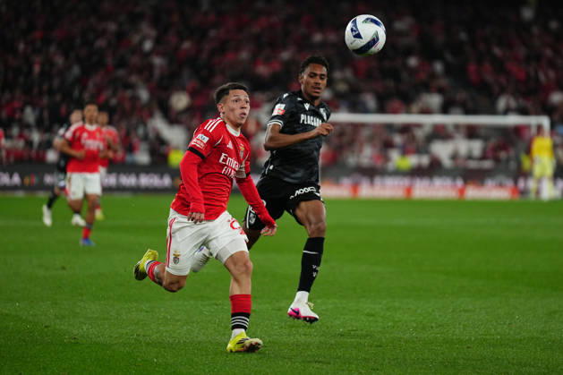 Liga Portugal Betclic - SL Benfica v Vitoria SC Gianluca Prestianni do SL Benfica durante a partida entre o SL Benfica e o Vitoria SC, a contar para a Liga Portugal Betclic no Estadio do Lisboa e Benfica - Marco 21, 2025 - Lisboa, Portugal. (Foto: Joao Alvarinhas - Avant Sports) Lisboa Estadio do Sport Lisboa e Benfica Portugal Copyright: xJoaoxAlvarinhasx-xAvantxSportsx