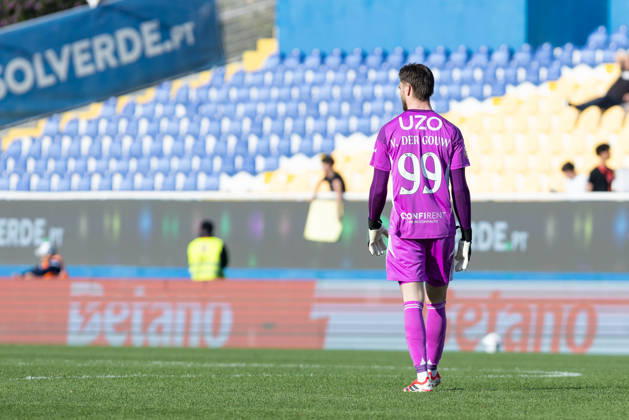 March 22, 2026, Estoril, Lisbon, Portugal: Rio Ave goalkeeper from The Netherlands ENNIO VAN DER GOUW (99) in action during the game for Liga Portugal Betclic between Estoril Praia and Rio Ave at Estadio Antonio Coimbra da Mota Estoril Portugal - ZUMAs359 20260322_zsp_s359_161 Copyright: xAlexandrexdexSousax