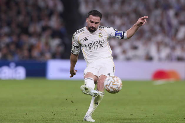 Real Madrid CF Vs Atletico Madrid in Spain - 22 Mar 2026 Daniel Carvajal of Real Madrid CF seen in action during the LaLiga EA Sports 2025 2026 week 29 football match between Real Madrid CF and Atletico Madrid at Santiago Bernabeu stadium. Final score: Real Madrid CF 3:2 Atletico Madrid. Madrid Spain Copyright: xFedericoxTitonex xSOPAxImagesx FTITONE_023