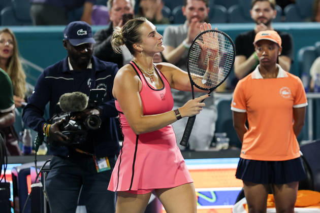 TENNIS : Miami Open at Hard Rock Stadium 2026 - 23 03 2026 Aryna Sabalenka - Tennis - Miami 2026 - ATP, Tennis Herren - 23 03 2026 Miami  Copyright: xCCx