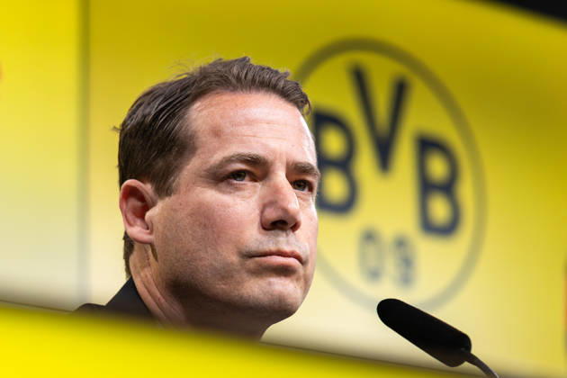 25 03 2026, Football, Press conference, Presentation of the new sports director Ole Book Borussia Dortmund Managing Director Sport Lars Ricken Borussia Dortmund Dortmund Signal Iduna Park NRW Germany xRHR PHOTO ENx Copyright: DennisxEwert RHR-FOTOx RHR-FOTO DE