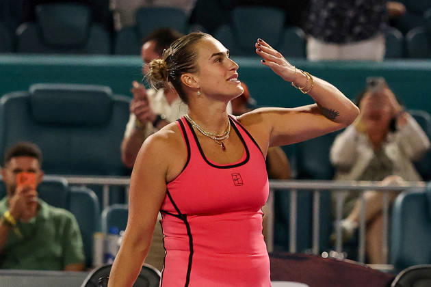 TENNIS : Miami Open at Hard Rock Stadium 2026 - 27 03 2026 Aryna Sabalenka - Tennis - Miami 2026 - ATP, Tennis Herren - 27 03 2026 Miami  Copyright: xCCx