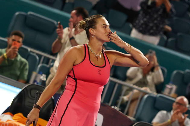 TENNIS : Miami Open at Hard Rock Stadium 2026 - 27 03 2026 Aryna Sabalenka - Tennis - Miami 2026 - ATP, Tennis Herren - 27 03 2026 Miami  Copyright: xCCx