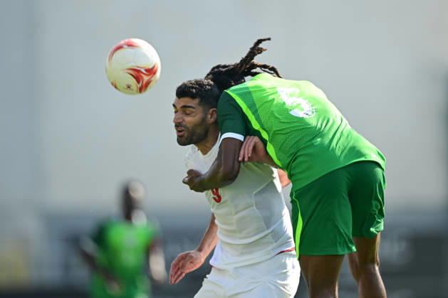 Iran v Nigeria - Friendlies ANTALYA, TURKIYE - MARCH 27: Mehdi Taremi (9) of Iran in action against Ogbu (5) of Nigeria during the friendly match between Iran and Nigeria at the Titanic Mardan Sports Complex in Antalya, Turkiye on March 27, 2026. Orhan Cicek Anadolu Antalya Turkey. Editorial use only. Please get in touch for any other usage.  Copyright: x2026xAnadoluxOrhanxCicekx