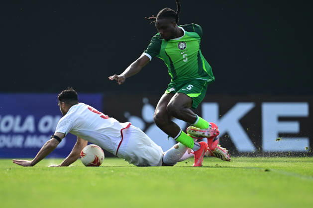 Iran v Nigeria - Friendlies ANTALYA, TURKIYE - MARCH 27: Mehdi Taremi (9) of Iran in action against Ogbu (5) of Nigeria during the friendly match between Iran and Nigeria at the Titanic Mardan Sports Complex in Antalya, Turkiye on March 27, 2026. Orhan Cicek Anadolu Antalya Turkey. Editorial use only. Please get in touch for any other usage.  Copyright: x2026xAnadoluxOrhanxCicekx