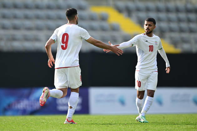 Iran v Nigeria - Friendlies ANTALYA, TURKIYE - MARCH 27: Mehdi Taremi (9) of Iran celebrates after scoring a goal during the friendly match between Iran and Nigeria at the Mardan Sports Complex in Antalya, Turkiye on March 27, 2026. Orhan Cicek Anadolu Antalya Turkey. Editorial use only. Please get in touch for any other usage.  Copyright: x2026xAnadoluxOrhanxCicekx