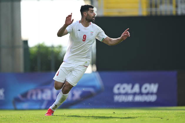 Iran v Nigeria - Friendlies ANTALYA, TURKIYE - MARCH 27: Mehdi Taremi (9) of Iran celebrates after scoring a goal during the friendly match between Iran and Nigeria at the Mardan Sports Complex in Antalya, Turkiye on March 27, 2026. Orhan Cicek Anadolu Antalya Turkey. Editorial use only. Please get in touch for any other usage. Copyright: x2026xAnadoluxOrhanxCicekx