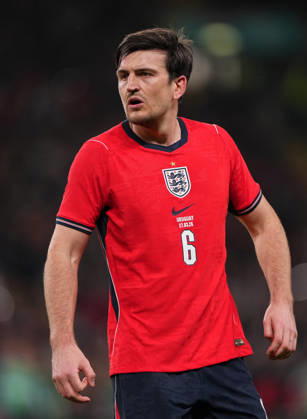 Harry Maguire Manchester United, ManU of England during the International Friendly, Länderspiel, Nationalmannschaft match between England and Uruguay at Wembley Stadium, London, England on 27 March 2026.  Copyright: xAndyxRowlandx PMI-7198-0068