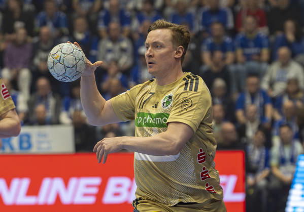 August Pedersen TSV Hannover Burgdorf VfL Gummersbach TSV Hannover Burgdorf, Handball Daikin HBL Handball Bundesliga, Matchday 26, 28 03 2026 Copyright: HMBxMedia xMarcoxBader