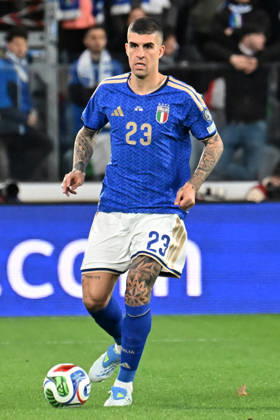 Soccer, FIFA World Cup, WM, Weltmeisterschaft, Fussball 2026 match between Italy-North Ireland Gianluca Mancini of Italy during playoff qualifier Fifa World Cup 2026 match between Italy-North Ireland at the gewiss stadium, Italy, March 26th, 2026. Imago-Images Emmefoto Copyright: xImago-Images Emmefotox