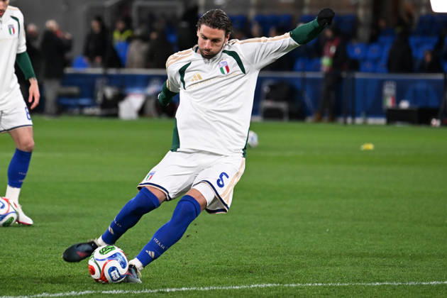 Soccer, FIFA World Cup, WM, Weltmeisterschaft, Fussball 2026 match between Italy-North Ireland Manuel Locatelli of Italy during playoff qualifier Fifa World Cup 2026 match between Italy-North Ireland at the gewiss stadium, Italy, March 26th, 2026. Imago-Images Emmefoto Copyright: xImago-Images Emmefotox