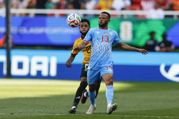 RD Congo v Jamaica - 2026 FIFA World Cup, WM, Weltmeisterschaft, Fussball Qualifying ZAPOPAN, MEXICO- MARCH 31: Meschack Elia (R) of RD Congo fights for the ball with Ronaldo Webster (L) of Jamaica during a World Cup 2026 playoff qualifying football match between RD Congo and Jamaica, at the Guadalajara Stadium in Zapopan, Mexico on March 31, 2026. Stringer Anadolu Zapopan Mexico. Editorial use only. Please get in touch for any other usage.  Copyright: x2026xAnadoluxStringerx