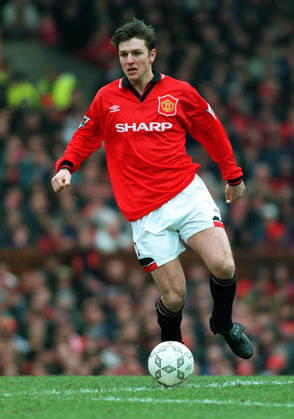 Manchester United, ManU V Ipswich Town, Premier League Lee Sharpe of Manchester United on the ball during the Premier League match between Manchester United and Ipswich Town at Old Trafford on March 4, 1995 in Manchester, England. Manchester Old Trafford England United Kingdom Copyright: xAllstarxPicturexLibraryxLtdx