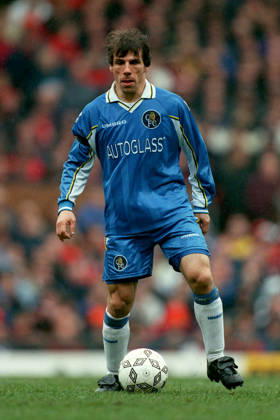 Manchester United, ManU V Chelsea, FA Cup Quarter-Final Gianfranco Zola of Chelsea on the ball during the FA Cup Quarter-Final match between Manchester United and Chelsea at Old Trafford on March 7, 1999 in Manchester, England. Manchester Old Trafford England United Kingdom Copyright: xAllstarxPicturexLibraryxLtdx