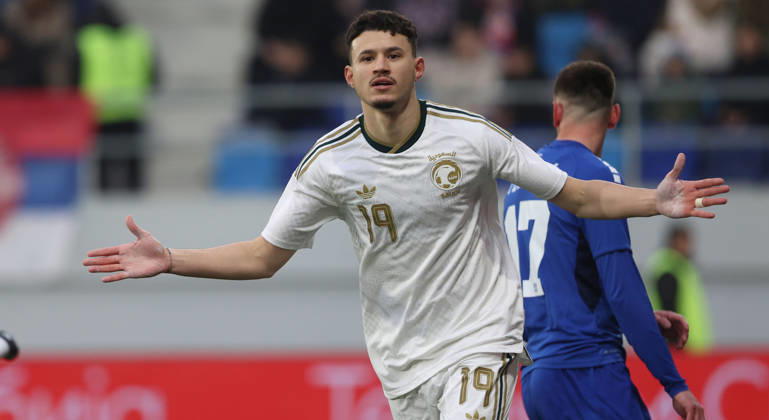 31.03.2026 Backa Topola Serbia-KSA Kingdom Saudi Arabia International Friendly, Länderspiel, Nationalmannschaft match men s football Abdullah Al Hamdan Saudi Arabia :D.Sandic