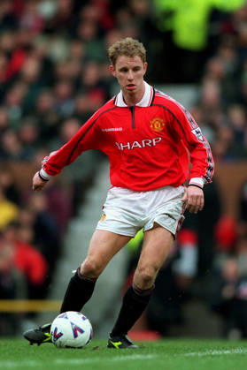 Manchester United, ManU V Everton, Premier League Nicky Butt of Manchester United on the ball during the Premier League match between Manchester United and Everton at Old Trafford on March 21, 1999 in Manchester, England. Manchester Old Trafford England United Kingdom Copyright: xAllstarxPicturexLibraryxLtdx