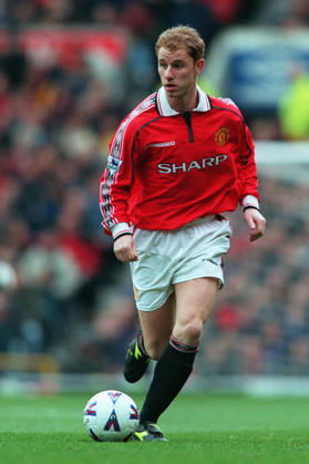Manchester United, ManU V Everton, Premier League Nicky Butt of Manchester United on the ball during the Premier League match between Manchester United and Everton at Old Trafford on March 21, 1999 in Manchester, England. Manchester Old Trafford England United Kingdom Copyright: xAllstarxPicturexLibraryxLtdx