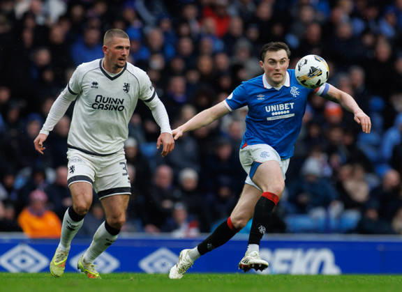 04.04.2026 Rangers v Dundee Utd: Max Watters and John Souttar  Copyright: xWilliexVassx NINTCHDBPICT001071437390