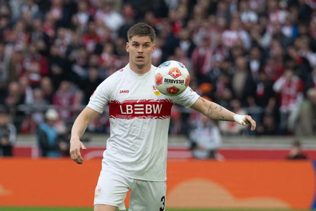 Ramon Hendriks VfB Stuttgart, 03 GER, VfB Stuttgart vs Borussia Dortmund, Football, Men, 1 Bundesliga, Matchday 28, Season 2025 2026, 04 04 2026, DFL DFB REGULATIONS PROHIBIT ANY USE OF PHOTOGRAPHS AS IMAGE SEQUENCES AND OR QUASI VIDEO, GER, VfB Stuttgart vs Borussia Dortmund, Football, Men, 1 Bundesliga, Matchday 28, Season 2025 2026, 04 04 2026 Stuttgart Copyright: xEibner-Pressefoto WolfgangxFrankx EP_WFK